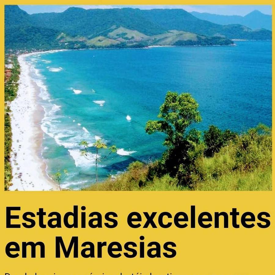 Apartamento na praia de maresias em condomínio com piscina aquecida Maresias Exterior foto